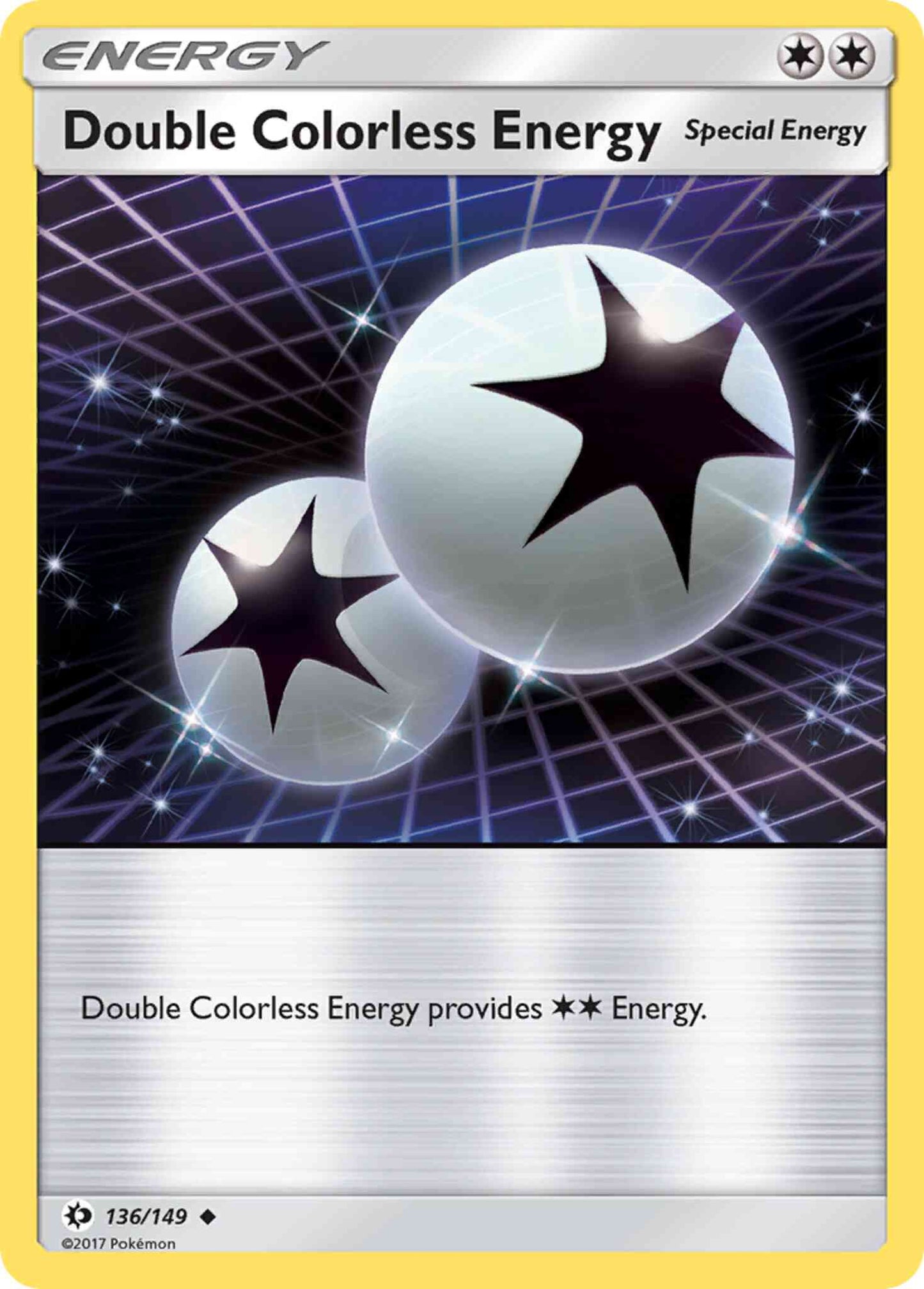 Double Colorless Energy - 136/149 - Uncommon [sm1-136] [Non-Holo]