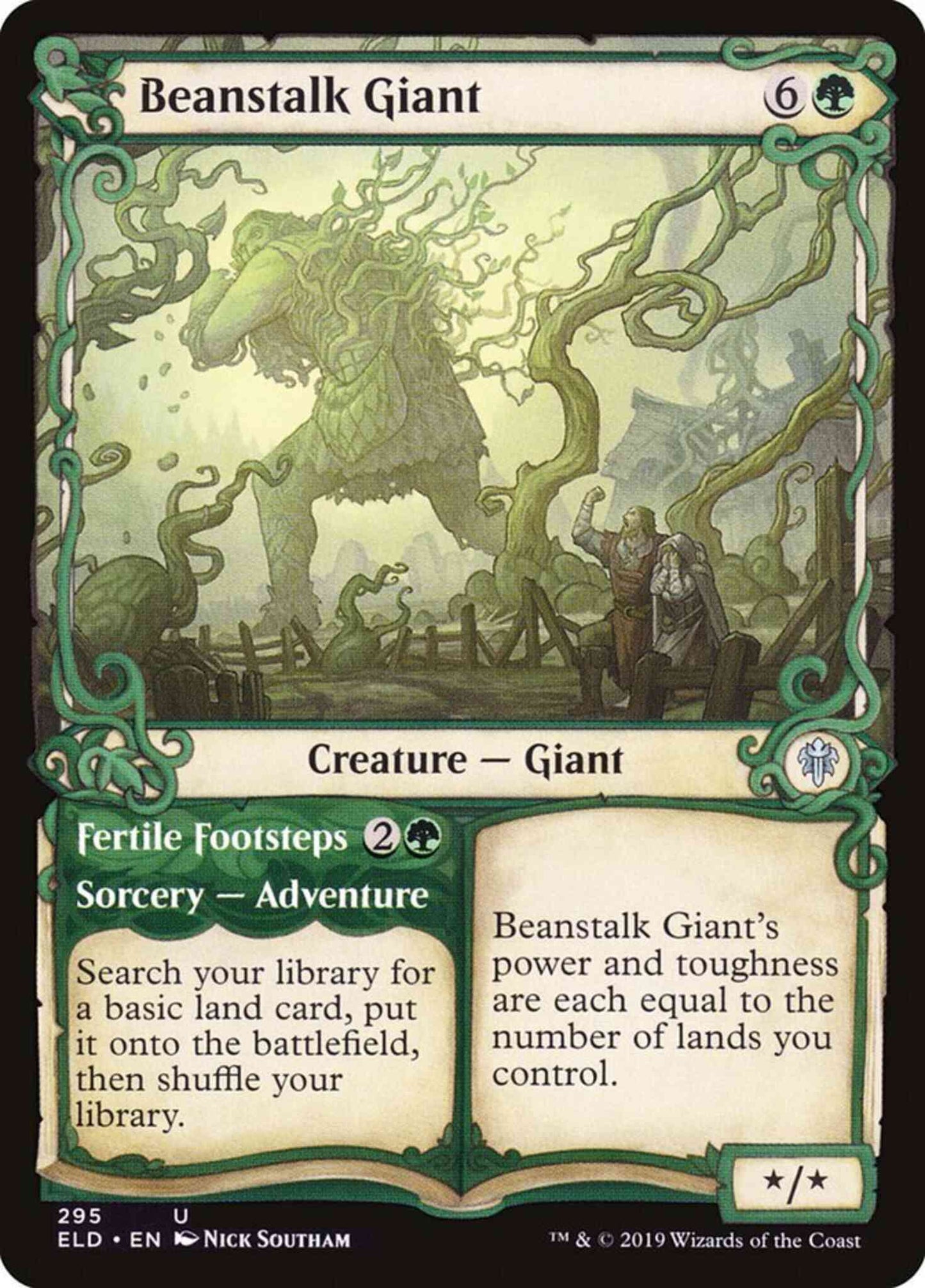 Beanstalk Giant // Fertile Footsteps [295] [Adventure Showcase] [Throne of Eldraine] [Non-Foil]