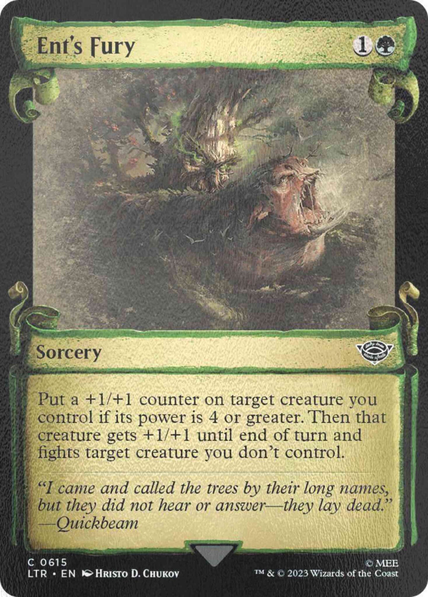 Ent's Fury [615] [Scrolls Showcase] [The Lord of the Rings: Tales of Middle-earth] [Silver Foil]
