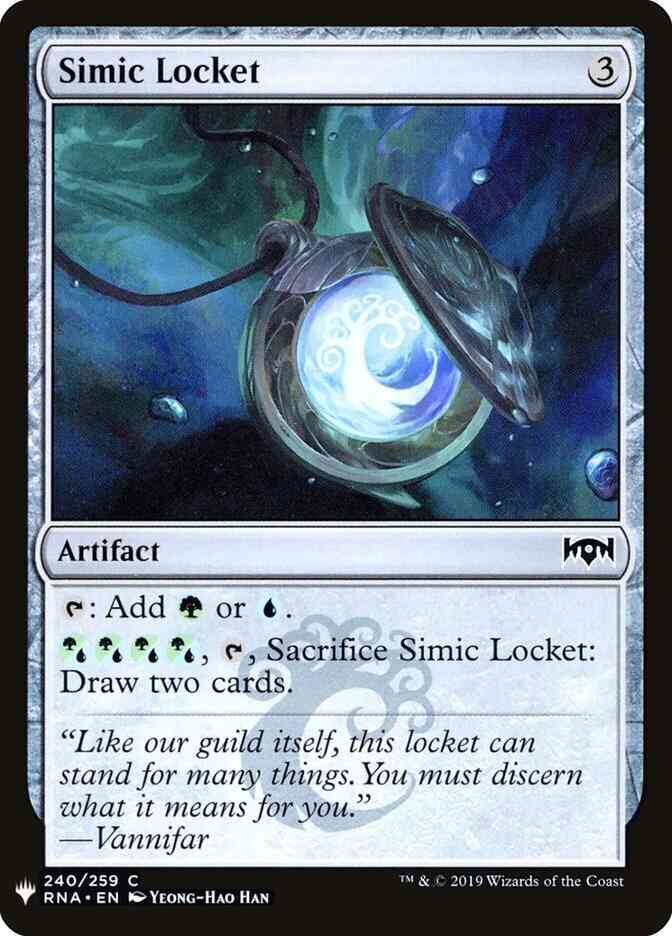 Simic Locket [RNA-240] [The List] [Non-Foil]