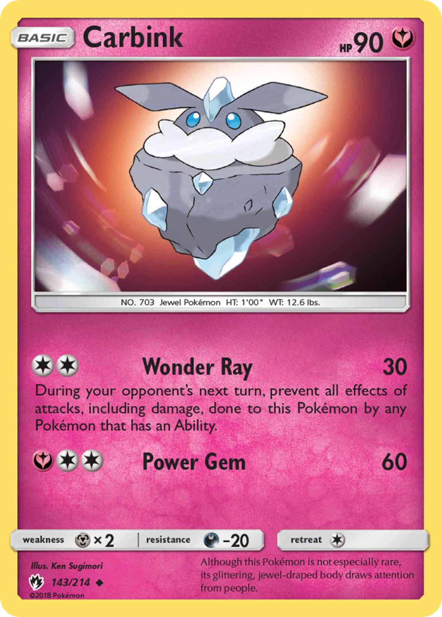 Carbink - 143/214 - Uncommon [sm8-143] [Non-Holo]