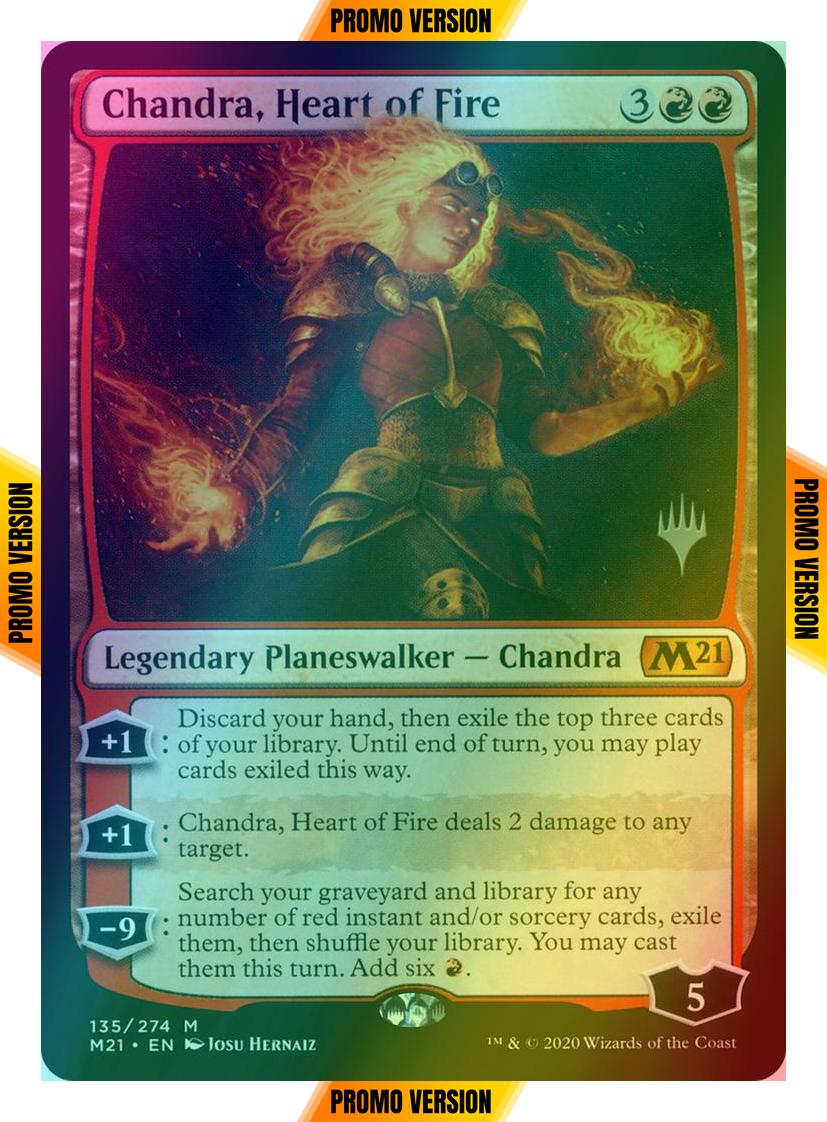 Chandra, Heart of Fire [Promo Pack] [135p] [Core Set 2021 Promos] [Foil]