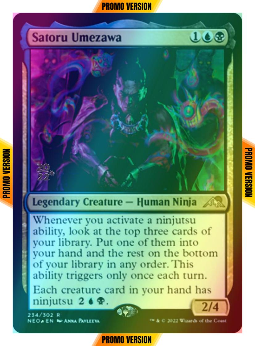 Satoru Umezawa [Prerelease] [234s] [Kamigawa: Neon Dynasty: Promos] [Foil]