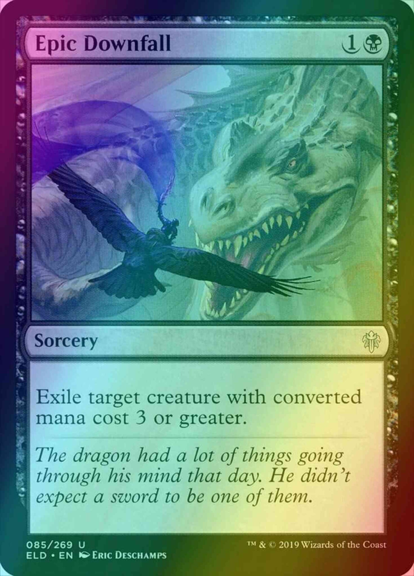 Epic Downfall [85] [Throne of Eldraine] [Foil]