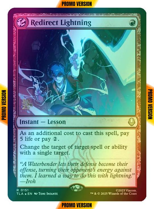 Redirect Lightning [151s] [Prerelease] [Avatar: The Last Airbender: Promos] [Foil]