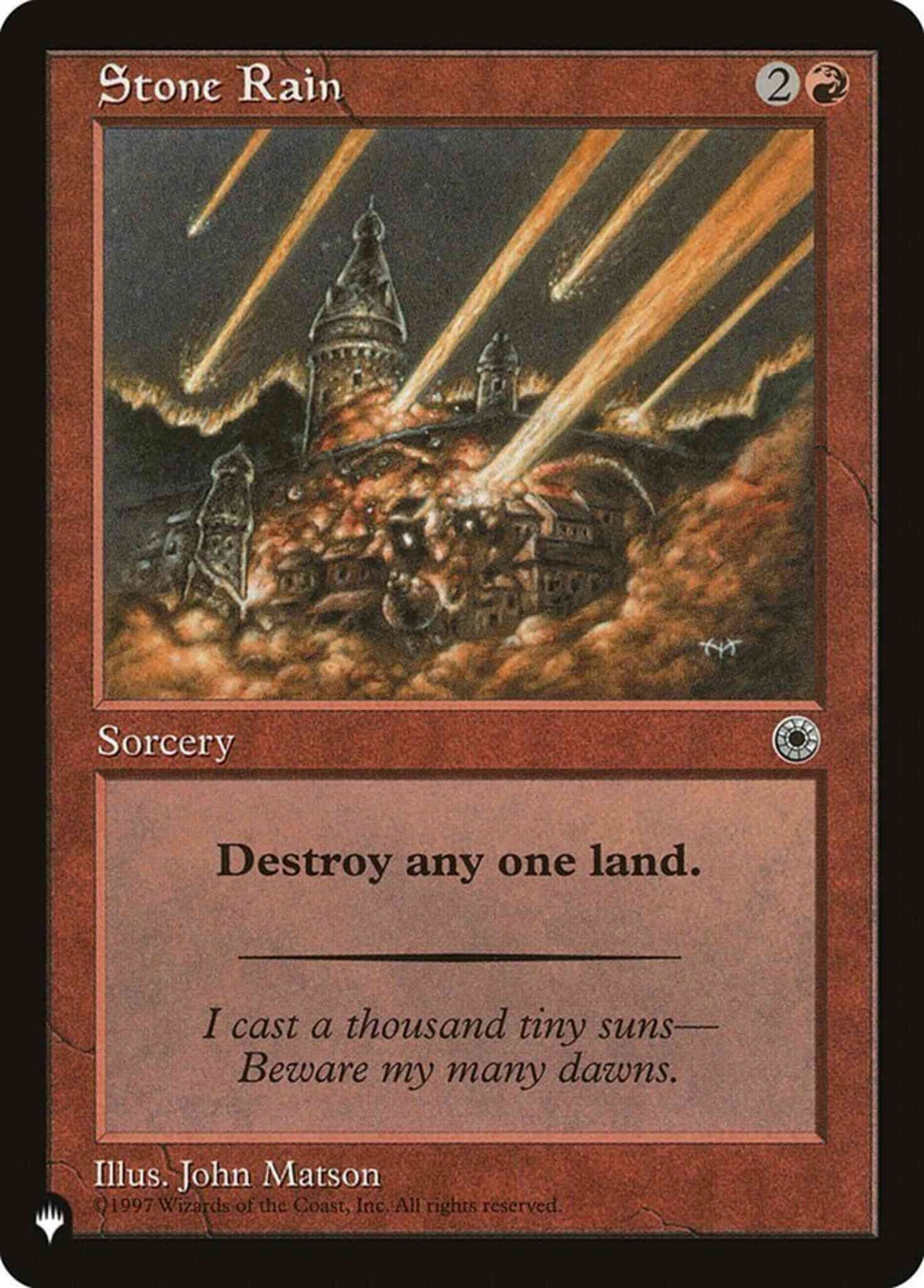 Stone Rain [POR-151] [The List] [Non-Foil]