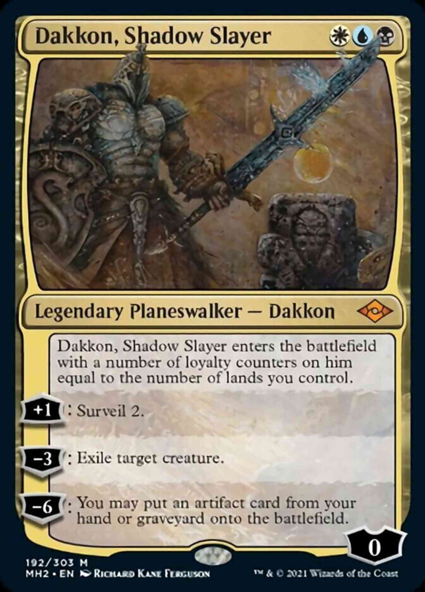 Dakkon, Shadow Slayer [192] [Modern Horizons 2] [Non-Foil]