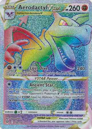Aerodactyl VSTAR - 199/196 - Rare Rainbow [swsh11-199] [Secret]