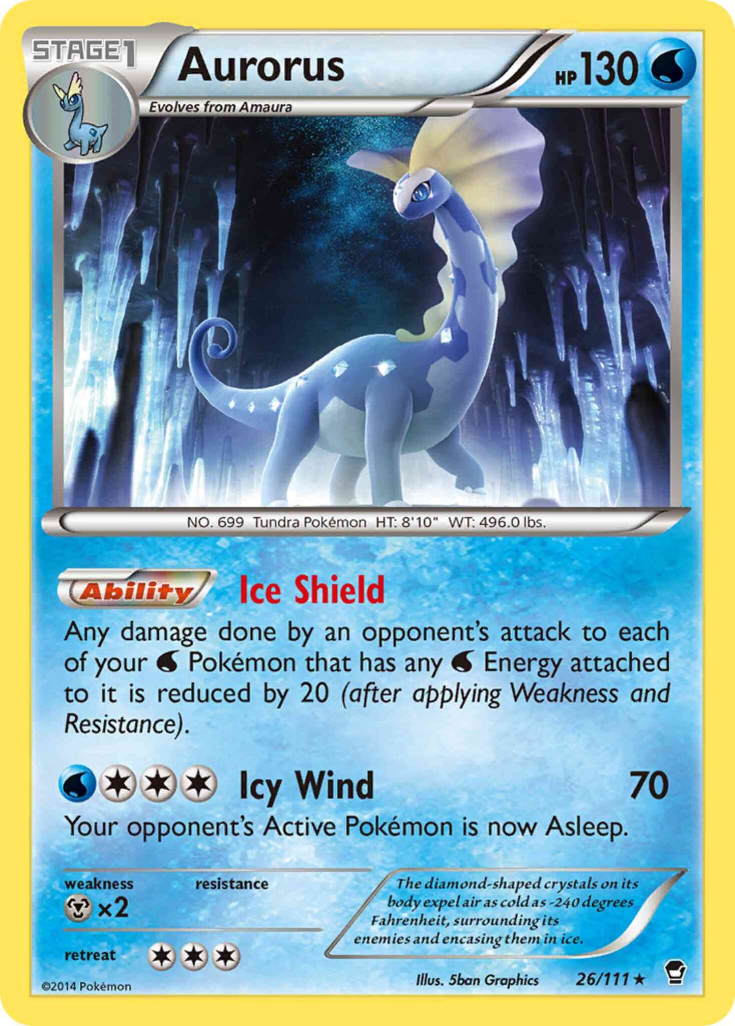 Aurorus - 26/111 - Rare [xy3-26] [Non-Holo]