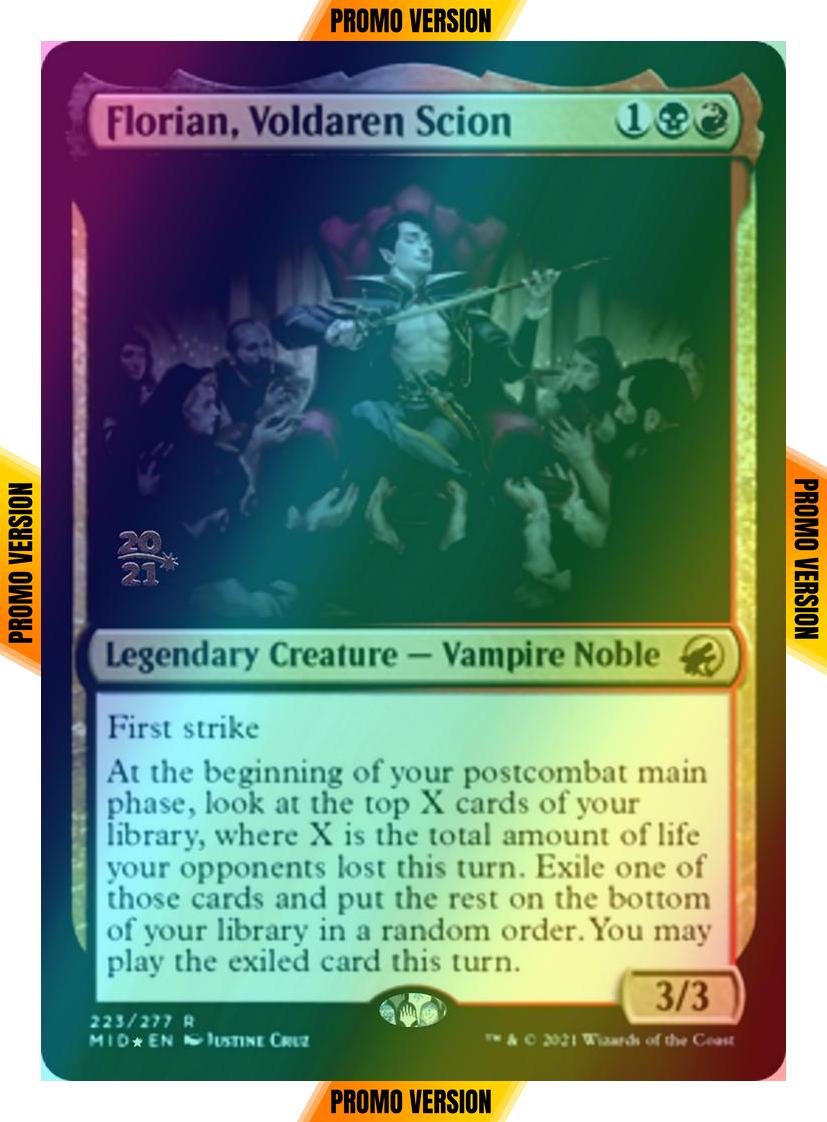 Florian, Voldaren Scion [Prerelease] [223s] [Innistrad: Midnight Hunt Promos] [Foil]