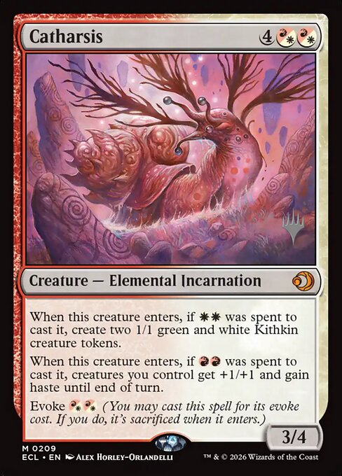 Catharsis [209p] [Promo Pack] [Lorwyn Eclipsed: Promos] [Non-Foil]