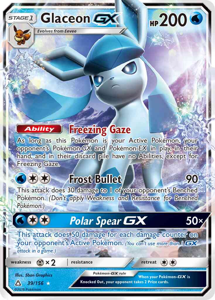 Glaceon-GX - 39/156 - Rare Holo GX [sm5-39] [Ultra]