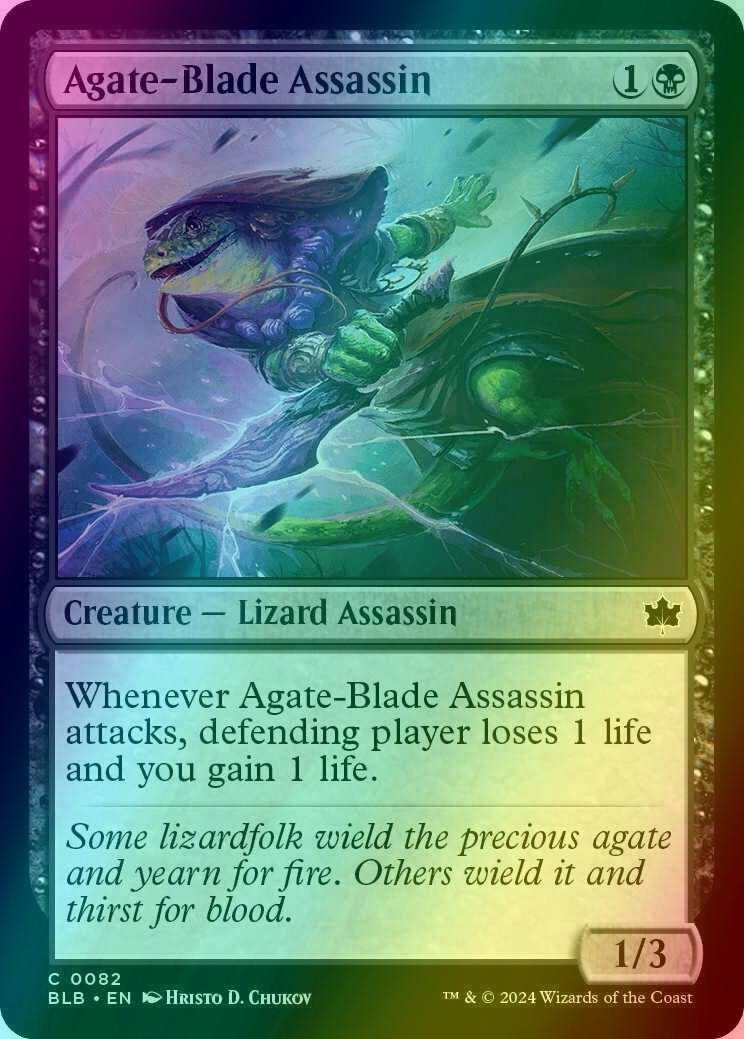 Agate-Blade Assassin [82] [Bloomburrow] [Foil]