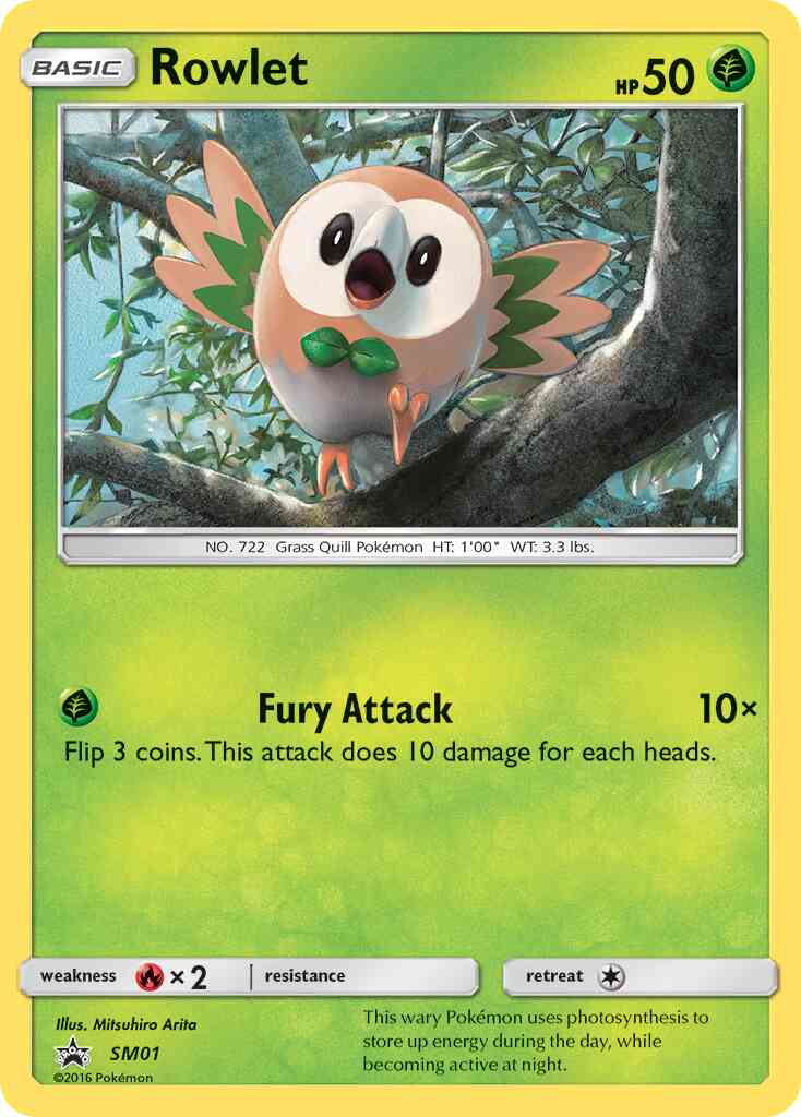 Rowlet - SM01 - Promo [smp-SM01] [Holo]