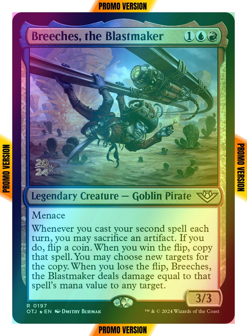 Breeches, the Blastmaker [197s] [Prerelease] [Outlaws of Thunder Junction: Promos] [Foil]