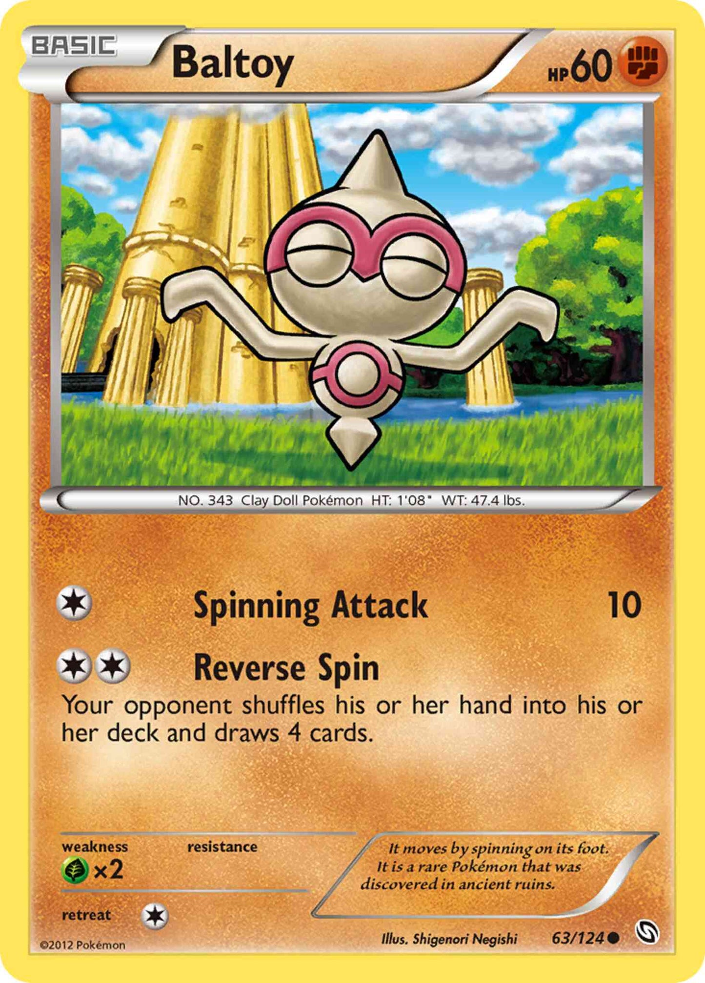 Baltoy - 63/124 - Common [bw6-63] [Non-Holo]