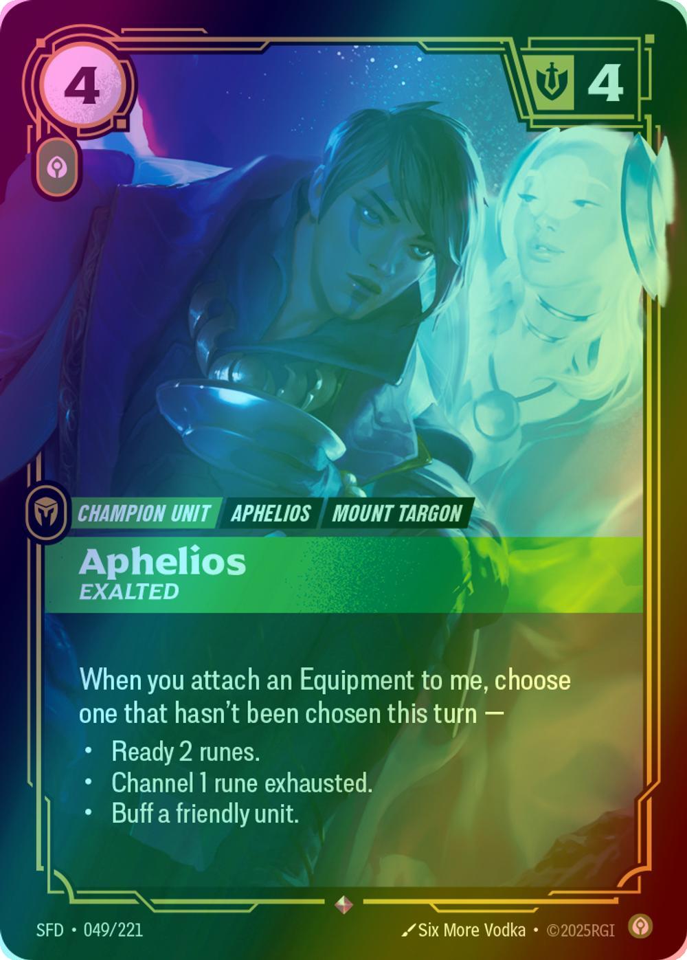 Aphelios - Exalted - 049/221 [Spiritforged] [Foil]