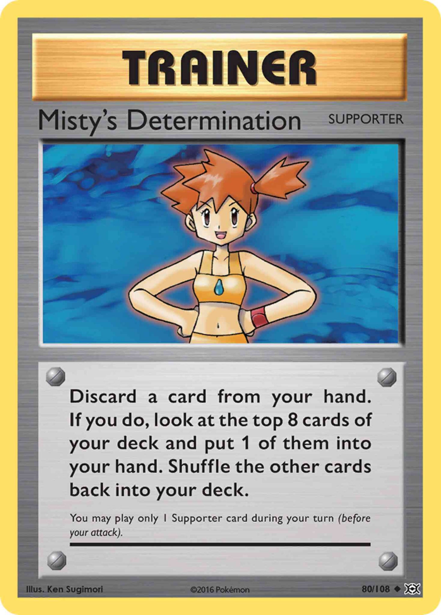 Misty's Determination - 80/108 - Uncommon [xy12-80] [Reverse Holo]
