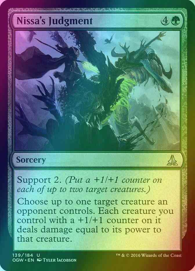 Nissa's Judgment [139] [Oath of the Gatewatch] [Foil]