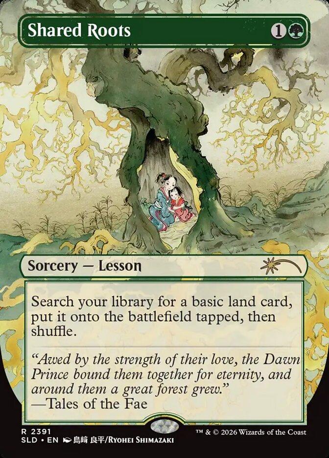 Shared Roots [2391] [Borderless] [Return to Mystical Archive] [Secret Lair Drop] [Non-Foil]