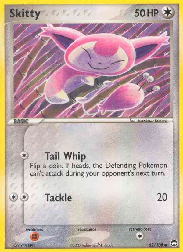 Skitty - 62/108 - Common [ex16-62] [Reverse Holo]