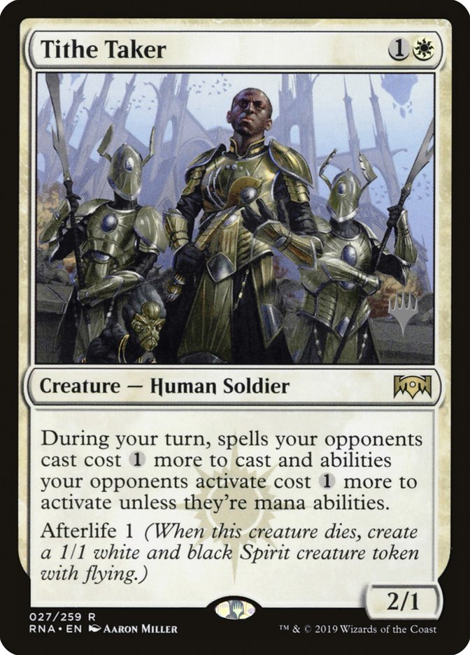 Tithe Taker [27p] [Promo Pack] [Ravnica Allegiance Promos] [Non-Foil]