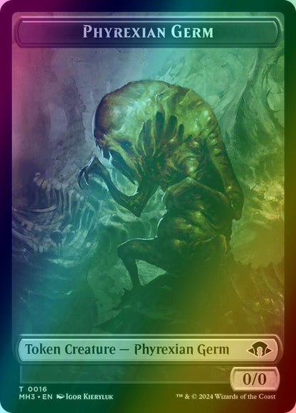 Phyrexian Germ Token (16) // Thopter Token (13) [Modern Horizons 3: Tokens] [Foil]