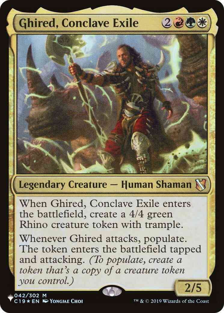 Ghired, Conclave Exile [C19-42] [The List] [Non-Foil]