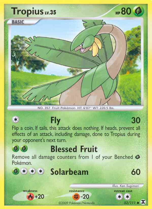 Tropius - 52/111 - Uncommon [pl2-52] [Non-Holo]