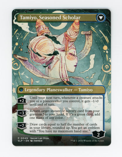 Tamiyo, Inquisitive Student // Tamiyo, Seasoned Scholar — Borderless — ID 18664