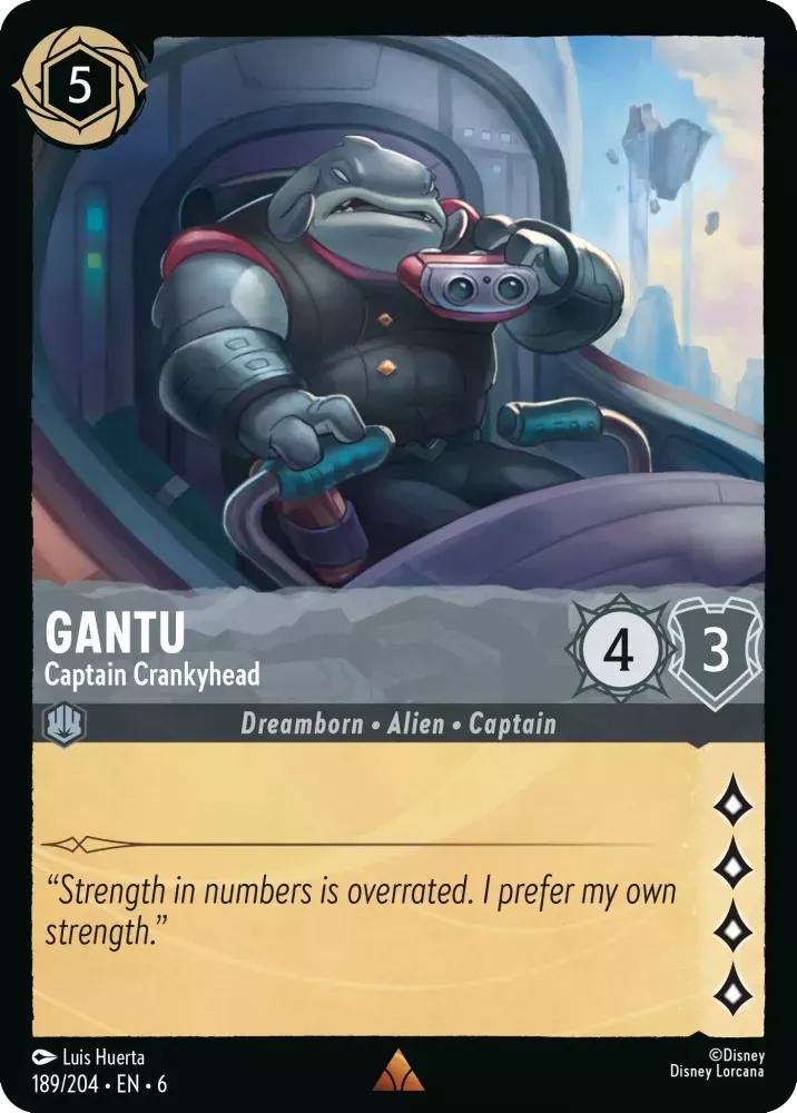 Gantu - Captain Crankyhead - 189/204 [Azurite Sea] [Non-Foil]