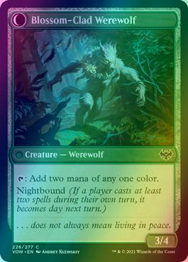 Weaver of Blossoms // Blossom-Clad Werewolf [226] [Innistrad: Crimson Vow] [Foil]