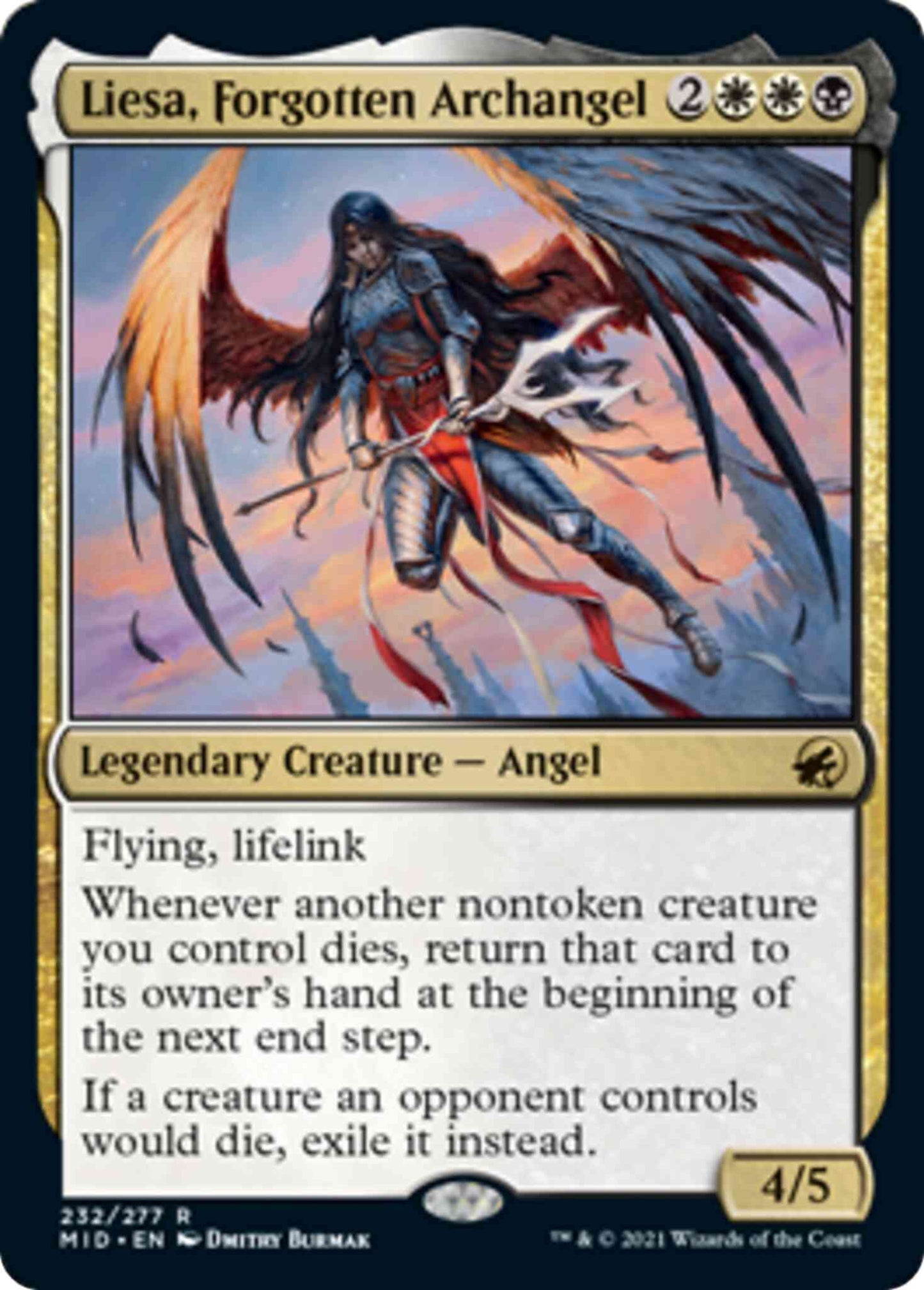 Liesa, Forgotten Archangel [232] [Innistrad: Midnight Hunt] [Non-Foil]