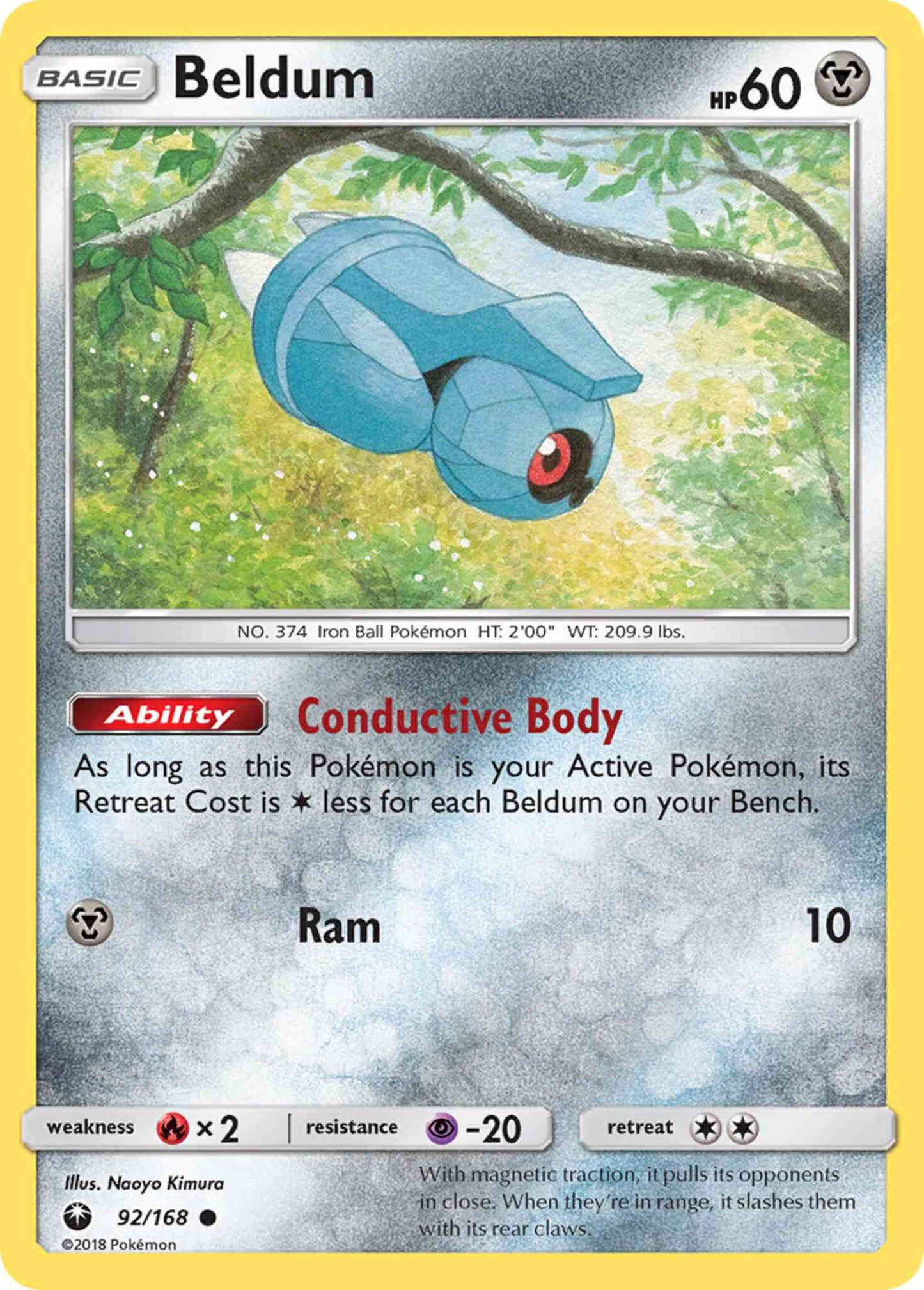 Beldum - 92/168 - Common [sm7-92] [Non-Holo]