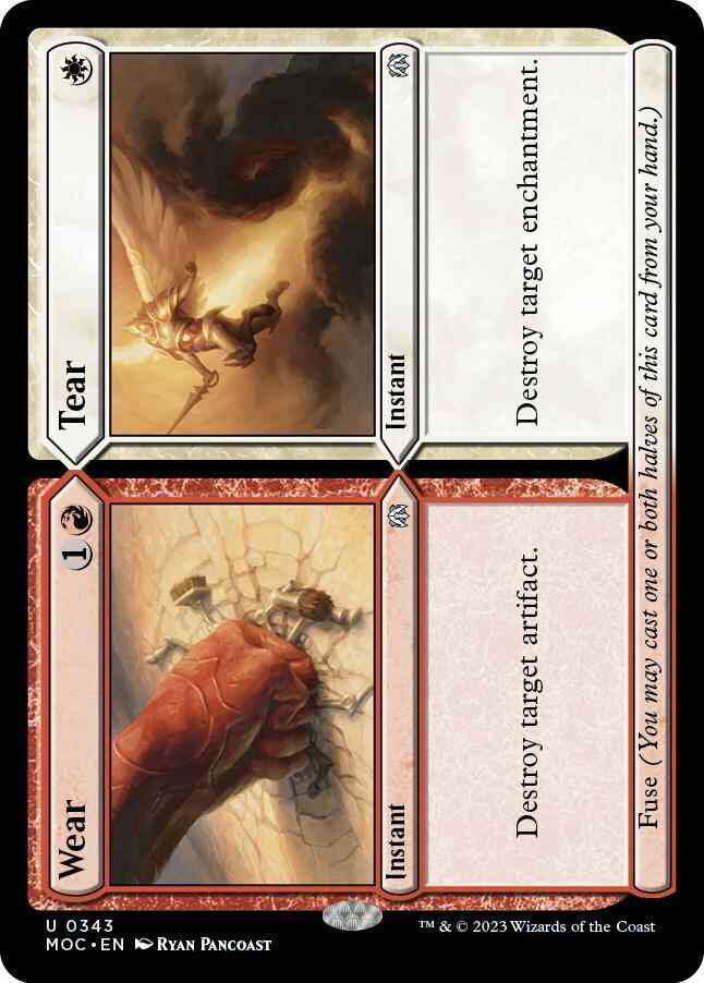 Wear // Tear [343] [March of the Machine: Commander] [Non-Foil]