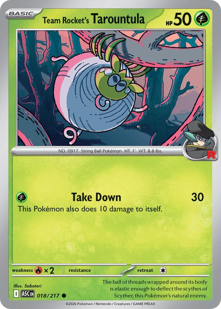 Team Rocket's Tarountula - 018/217 - Common [me025-018] [Non-Holo]