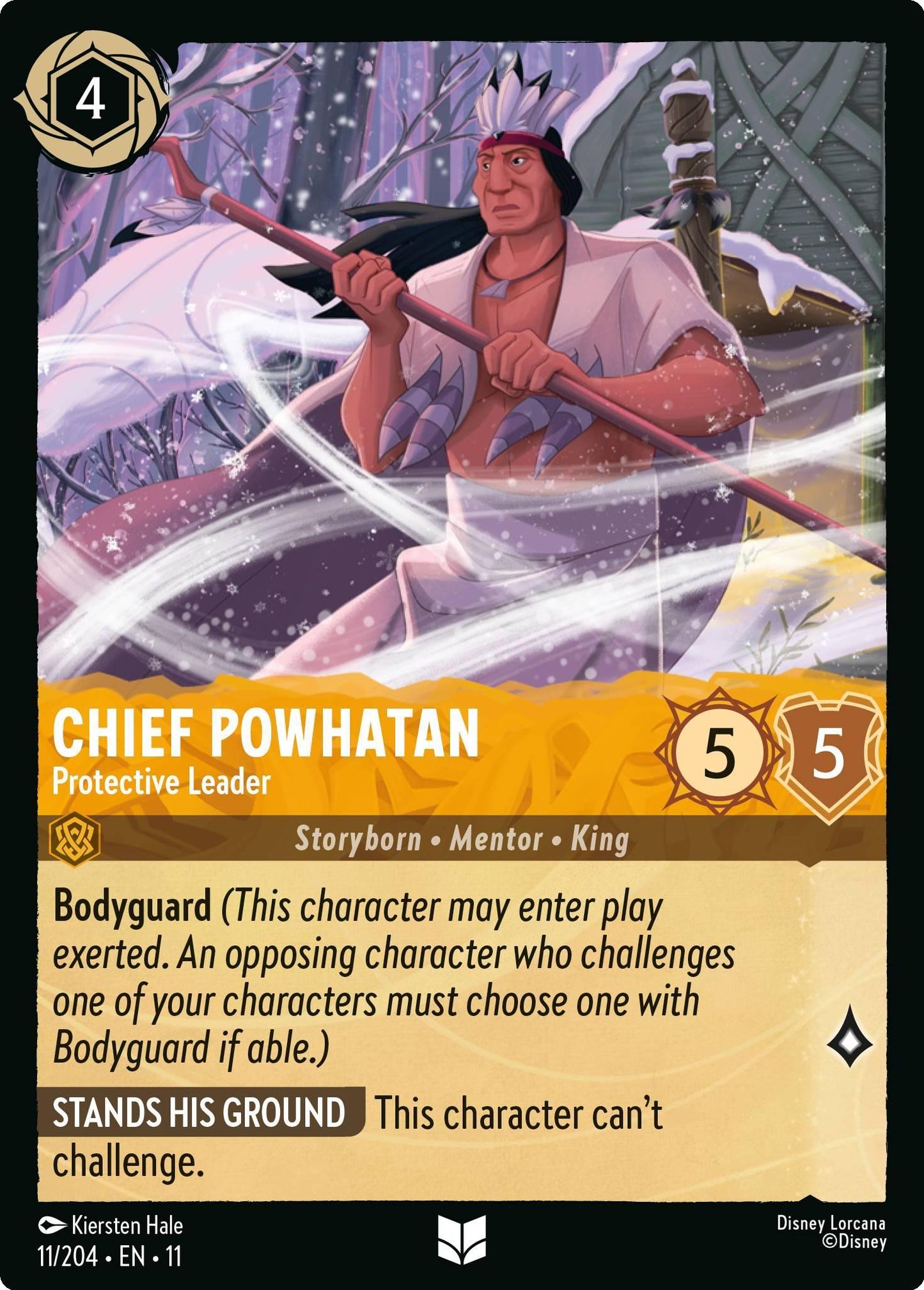 Chief Powhatan - Protective Leader - 11/204 [Winterspell] [Non-Foil]
