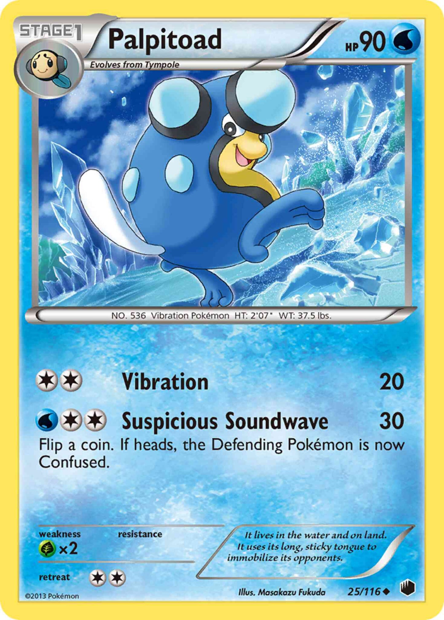 Palpitoad - 25/116 - Uncommon [bw9-25] [Non-Holo]