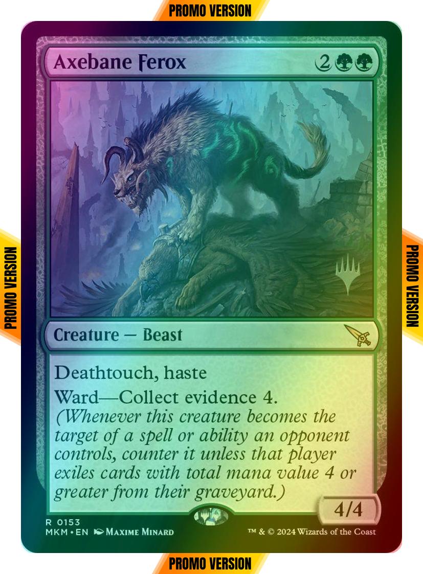 Axebane Ferox [153p] [Promo Pack] [Murders at Karlov Manor: Promos] [Foil]