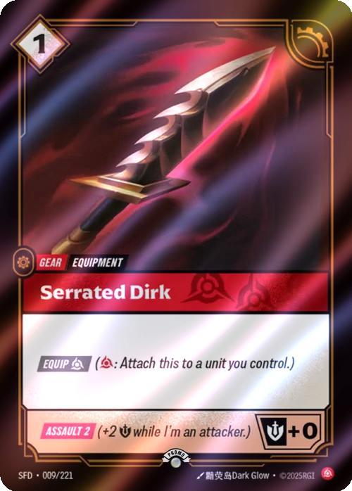 Serrated Dirk - 009/221 [Riftbound Organized Play Promotional Cards] [Foil]
