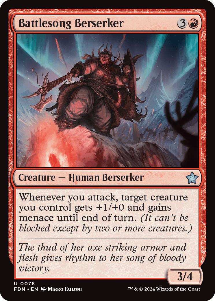 Battlesong Berserker [78] [Foundations] [Non-Foil]