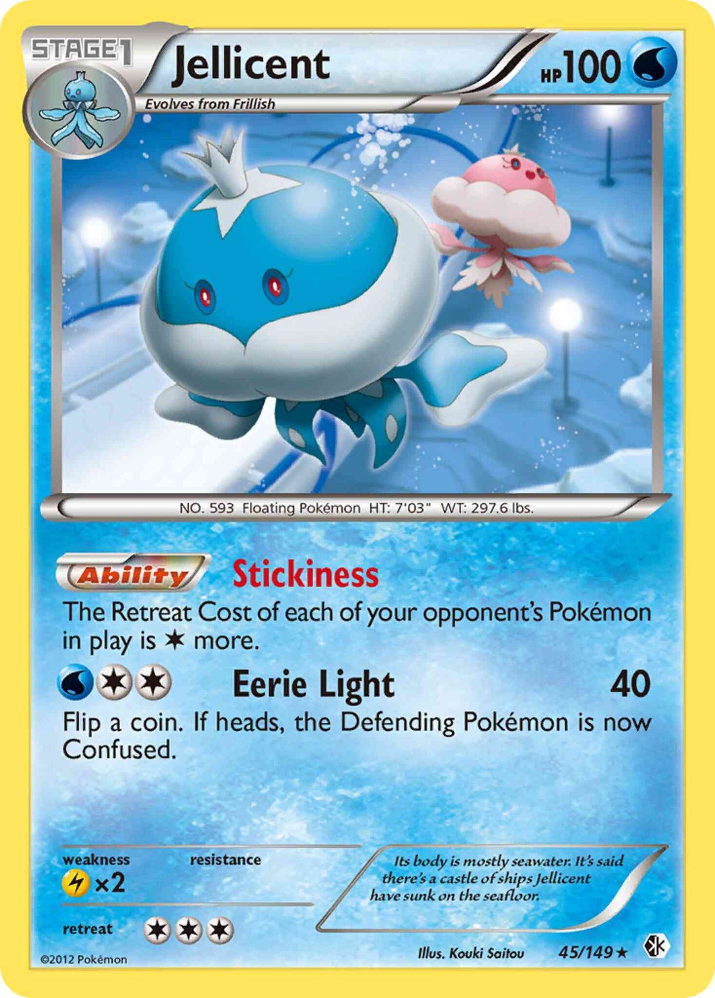 Jellicent - 45/149 - Rare [bw7-45] [Non-Holo]