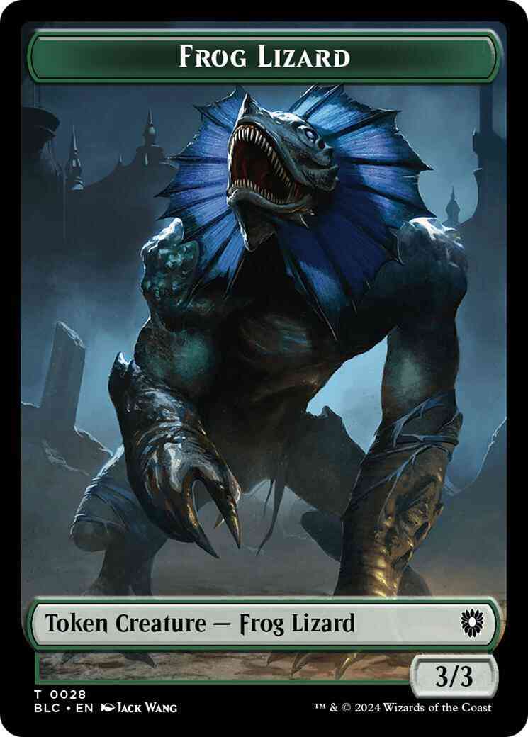Frog Lizard Token (28) // Storm Crow Token (18) [Bloomburrow: Commander: Tokens] [Non-Foil]
