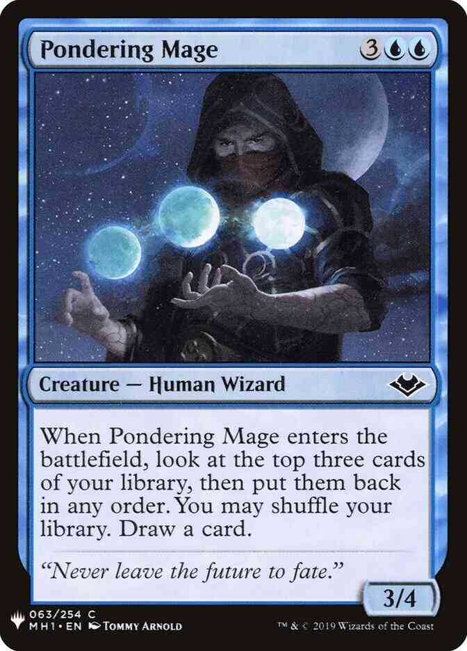 Pondering Mage [MH1-63] [The List] [Non-Foil]