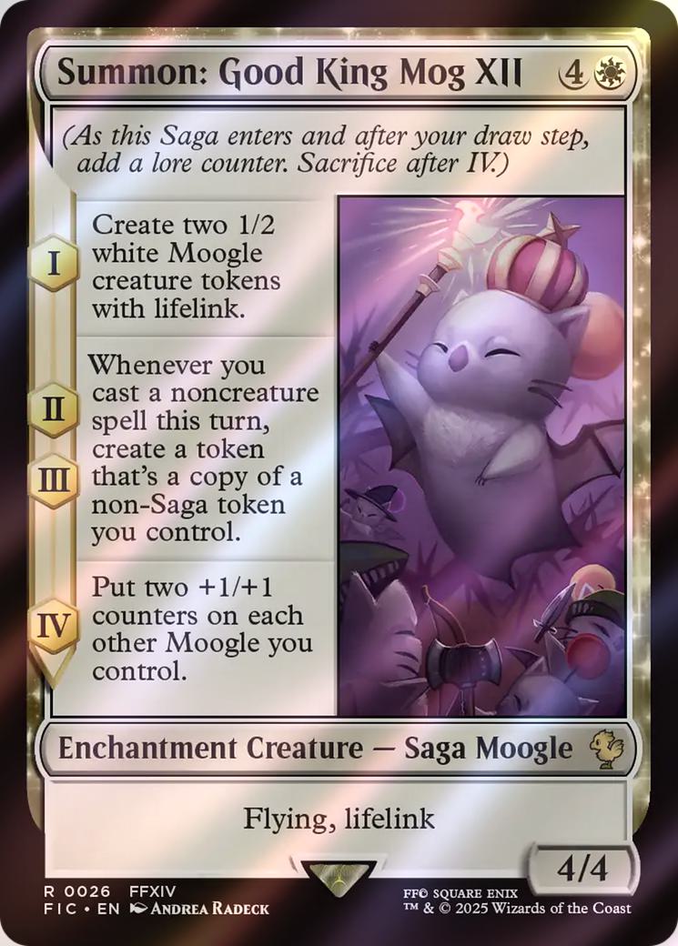 Summon: Good King Mog XII [26] [FINAL FANTASY: Commander] [Surge Foil]