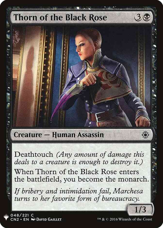 Thorn of the Black Rose [CN2-48] [The List] [Non-Foil]