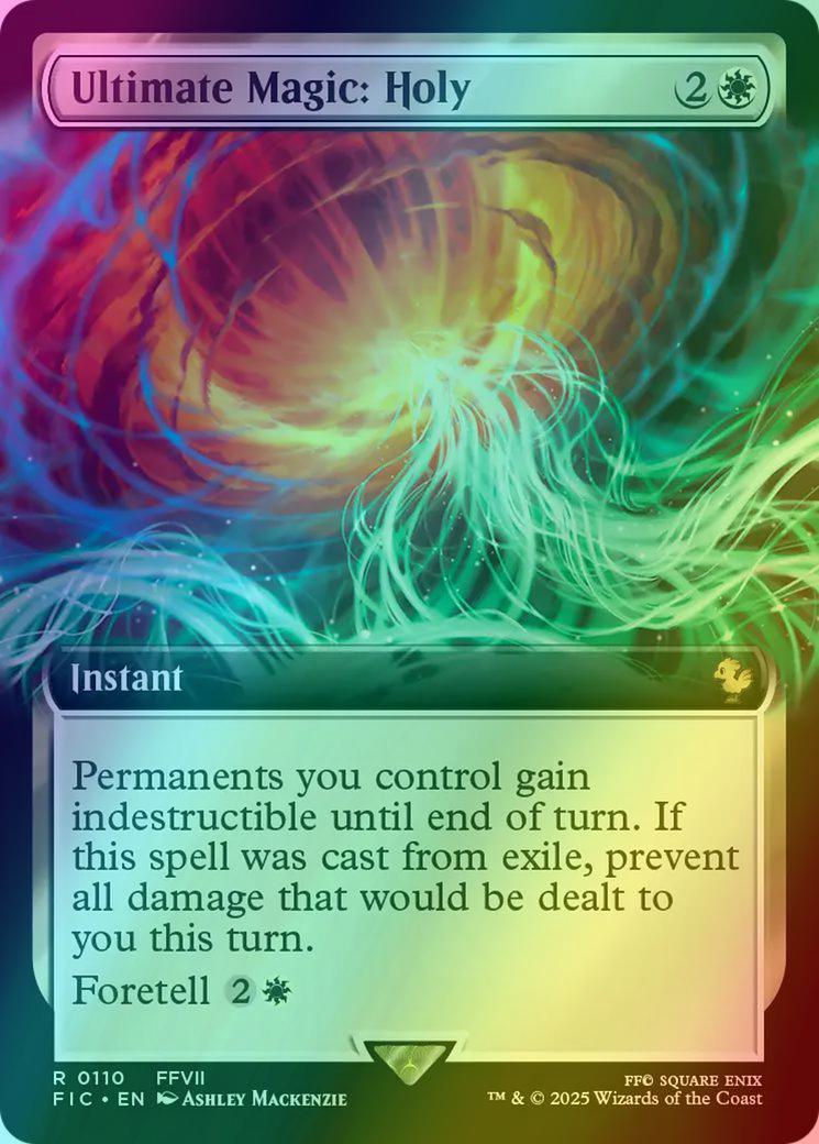 Ultimate Magic: Holy [110] [Extended Art] [FINAL FANTASY: Commander] [Foil]