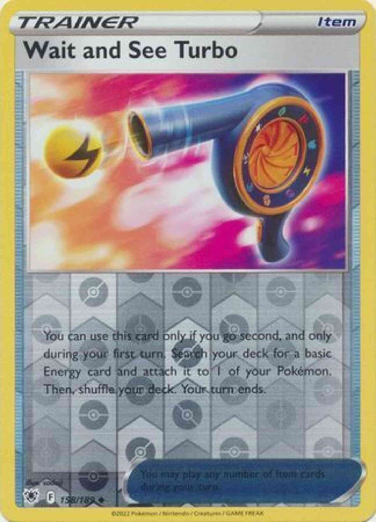 Wait and See Turbo - 158/189 - Uncommon [swsh10-158] [Reverse Holo]