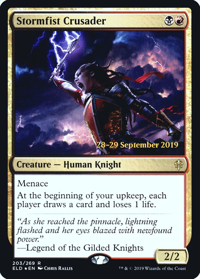 Stormfist Crusader [203s] [Throne of Eldraine Promos] [Foil]