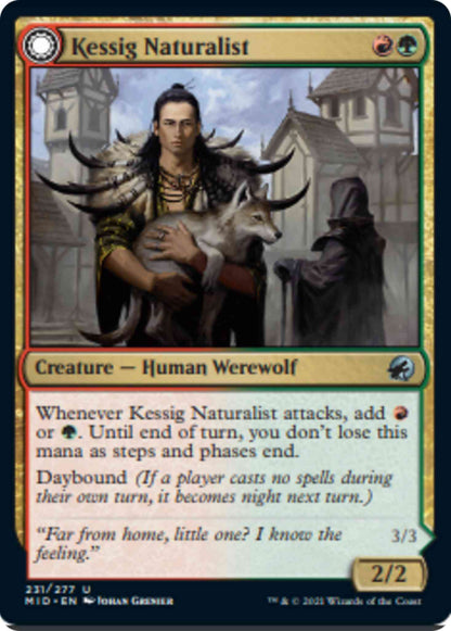 Kessig Naturalist // Lord of the Ulvenwald [231] [Innistrad: Midnight Hunt] [Non-Foil]